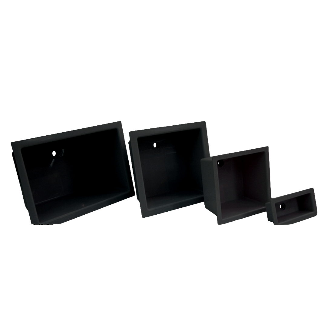 Cuves en PP (polypropylène) Noires brillantes RAL9005 – Image 1