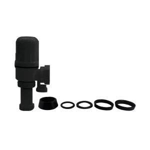 Siphon noir en PP (polypropylène)