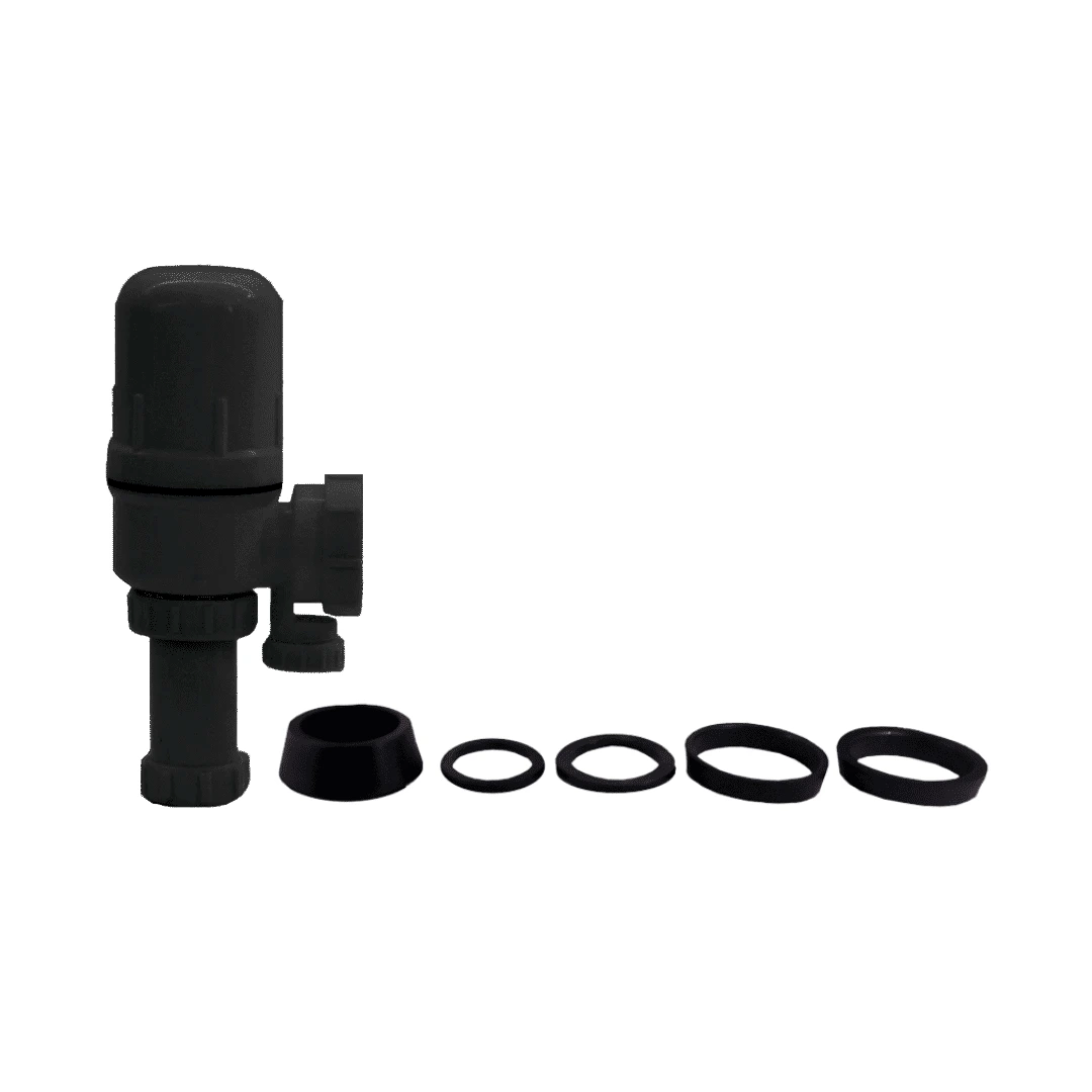 Siphon noir en PP (polypropylène) – Image 1