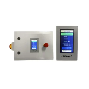 Coffret de commande pour tour de lavage de gaz