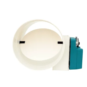 Registres circulaires à motoriser en PVC gris