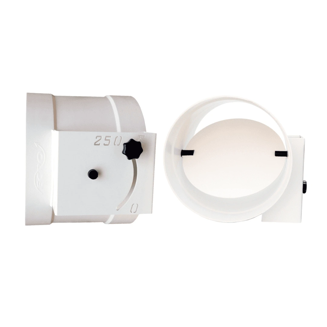Registres circulaires manuels en PVC gris – Image 1