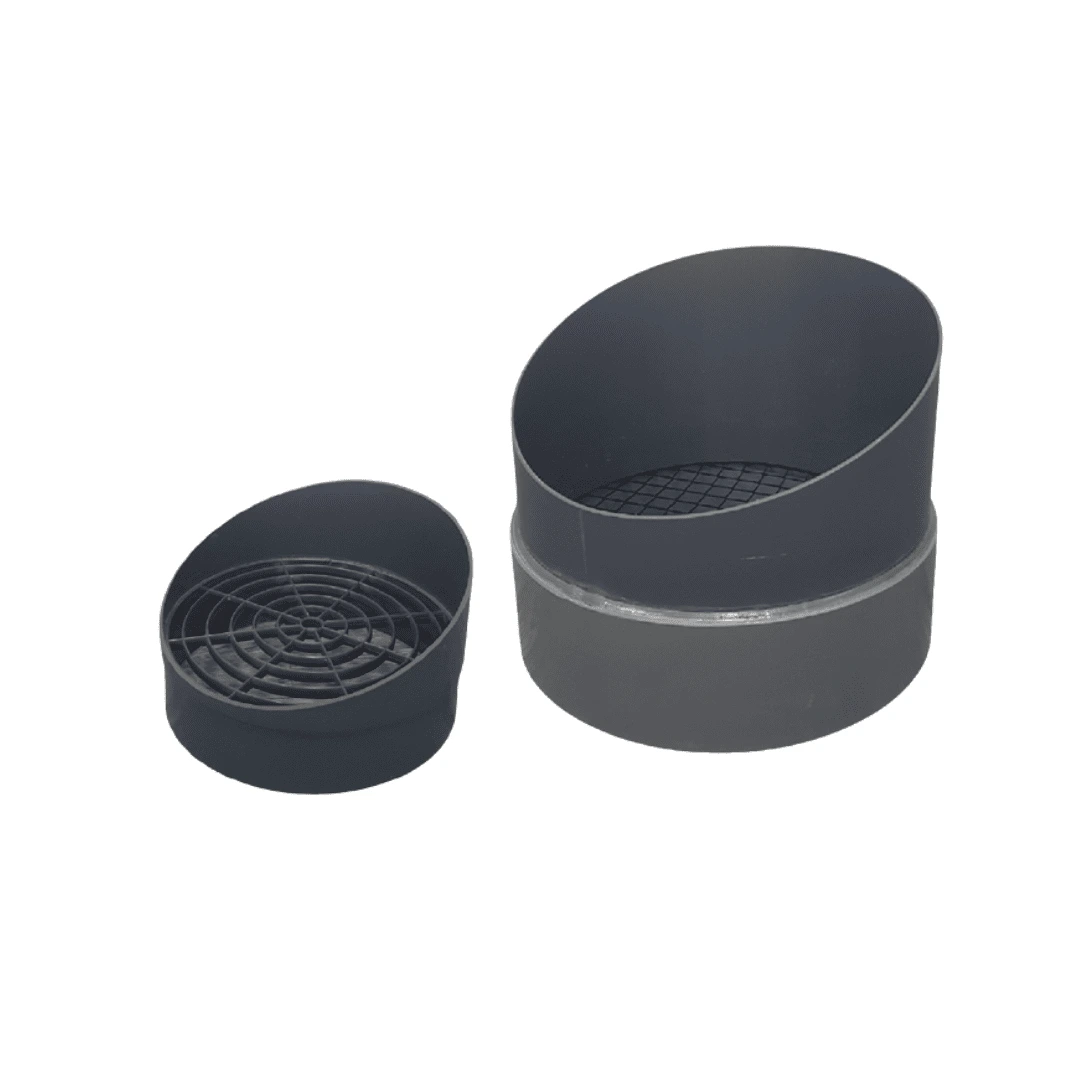 Sorties sifflet grillagées en PVC – Image 1