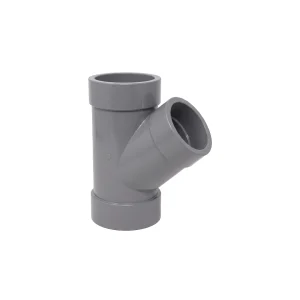Tés à 45° en PVC gris M1