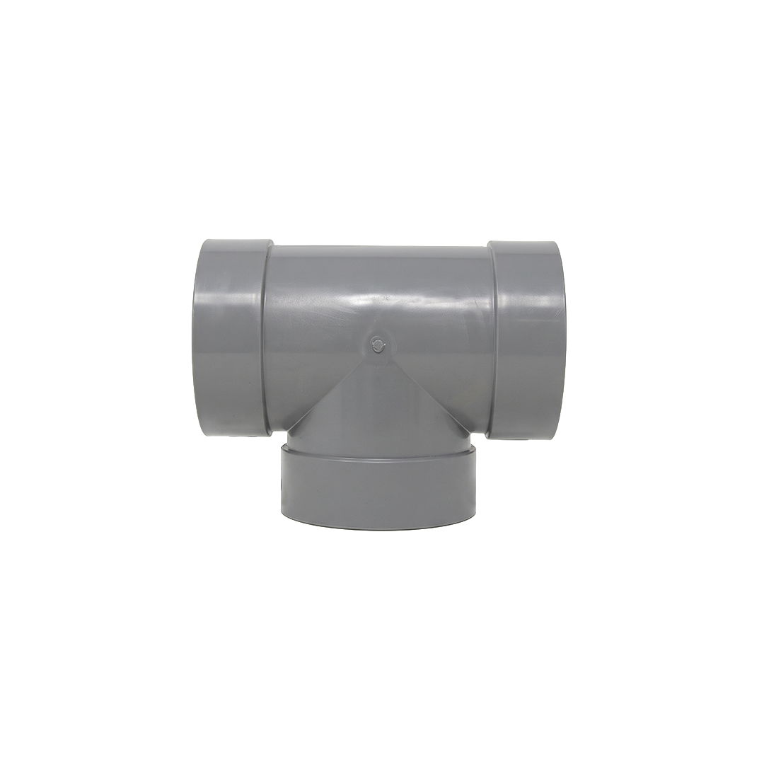 Tés à 90° en PVC gris M1 – Image 1